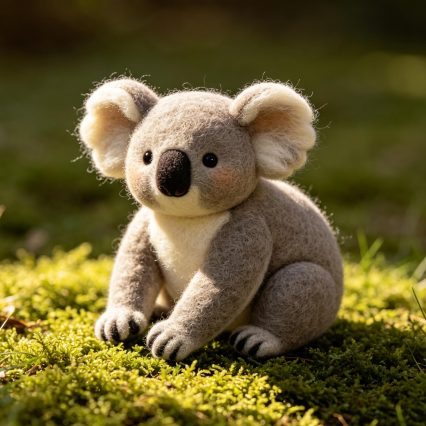 Needle Felted Koala Wool Ornament